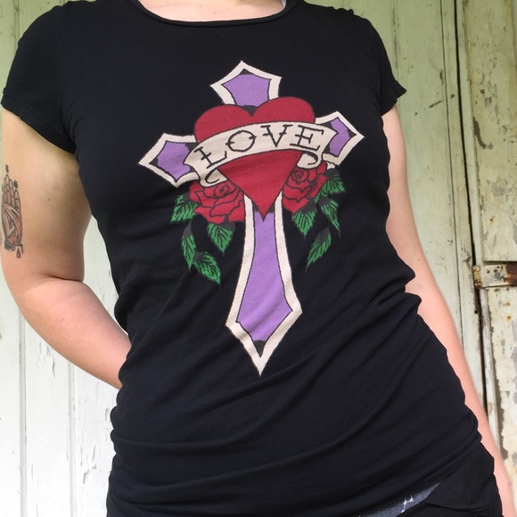 SOLD Ed hardy y2k lovers tee - Picture 5 of 5